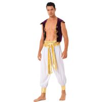 Halloween Adult Cosplay Complete Set Ancient Greek God Gladiator Clothing Mythical Prince Aladin Party Performance Costume