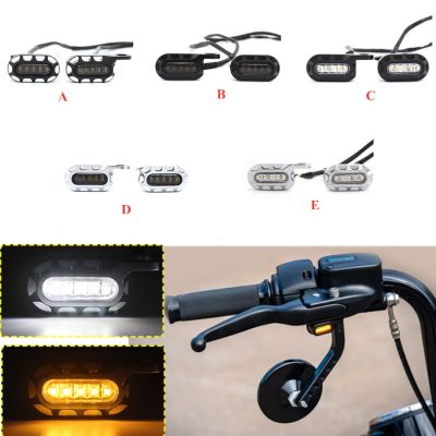 ☒◄ รถจักรยานยนต์สัญญาณเลี้ยว LED ไฟแสดงสถานะมินิวิ่งโคมไฟสำหรับรถ Harley Sportster XL883 1200 Roadster Chopper Touring 2004-2021