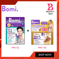 (เซ็ตปรับสมดุล ขับถ่ายดี) Bomi 16.8 Balance Probiotics โบมิ โพรไบโอติก 3g.x14 + Bomi Fiber Bio S โบมิ ไฟเบอร์ ไบ โอ เอส 15g.x14