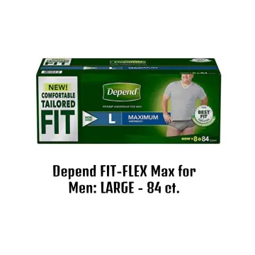 Depend Fit-Flex Underwear for Men - Large - 84 ct. 