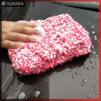 【Flash Sale】 ผ้าไมโครไฟเบอร์ล้างรถ Pad Plush Car Wash ฟองน้ำ Pad WAX Detailing Brush Auto Care