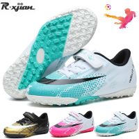 R.Xjian Size 30-39 Football Shoe Kids Original Indoor Turf Soccer Boots Boy Girls Sneakers AG TF Cleats Training Soccer Sneakers