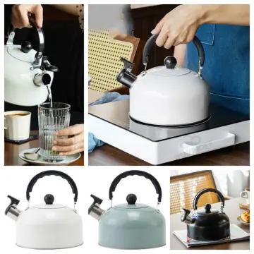 Stainless Steel Whistling Tea Kettle For Hotel, Flat Bottom, Suitable For  Gas Stove And Induction Cooker, Household Water Kettle