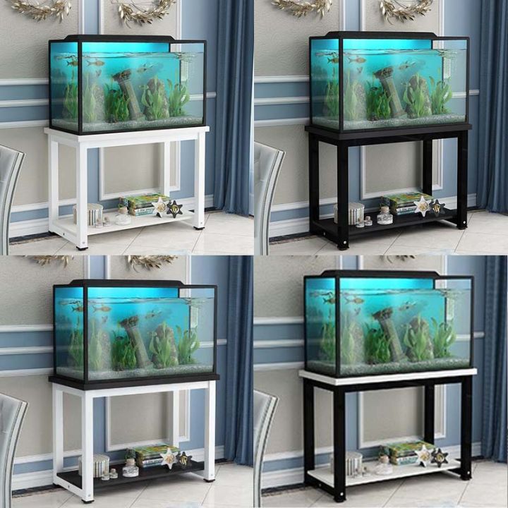 }qi Fish Tank Shelf Fish Tank Table Base Cabinet Steel Wood Metal Fish 