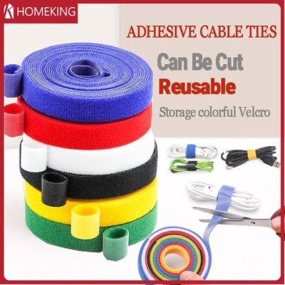 5Meters 10mm Wire Organizer Velcro Cable Ties ，Nylon Velcro Adhesive Fastener Tape Strap,Magic Hook and Loop Cable Ties,