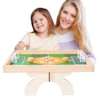 Foosball Table for Kids Wooden Double-Sided Board Game with Flying Chess Interactive Table Soccer Game with Aeroplane Chess for Family Gatherings Home Parties pleasure