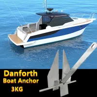 สมอเรือ boat anchor Danforth สมอเรือ Boat Anchor สมอเหล็กคาร์บอนกัลวาไนซ์ สมอเรือ สมอเรือประมง สมอ 3KG/8KG สมอเรือ