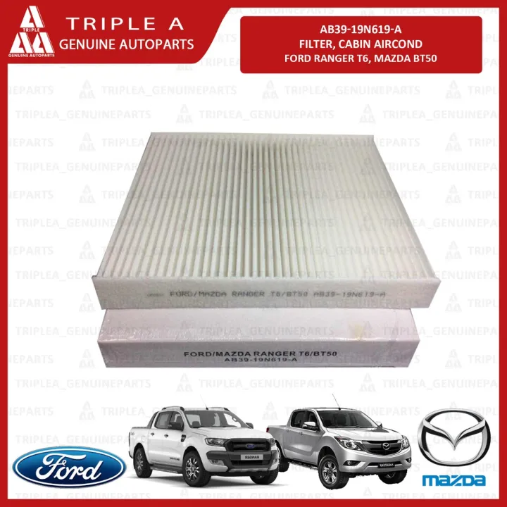 AB3919N619A Cabin Air Filter Ford Ranger T6, Mazda BT50 Air