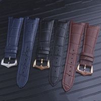 25X14mm Black Brown Blue Genuine Leather Watch Strap Band Brown Black Fits For Patek Philippe Nautilus