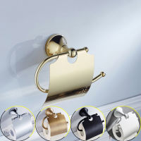 Retro Brass Bathroom WC Tissue Paper Towel Holder Wall Mounted Gold Toilet Paper Holder Antique Roll Shelf Bathroom Decoration