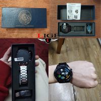 LIGE Smart Watch นาฬิกาข้อมือผู้ชาย เต็มวงกลมหน้าจอสัมผัสหรูหราผู้ชายสมาร์ทวอทช์กันน้ำกีฬาออกกำลังกายนาฬิกาบลูทู ธ โทรศัพท์สมาร์ทนาฬิกาผู้ชาย