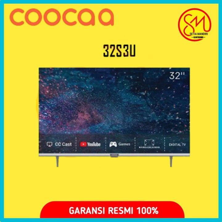 Coocaa 32s3u Smart Led Tv 32 Inch Hd Digital Dvb Bezel Less Dolby Wifi