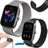 สายนาฬิกาข้อมือ โลหะ เหล็ก ปลดเร็ว สําหรับ Amazfit GTS 4 Mini GTS 2 Mini Smart Watch Band Amazfit GTS 3 2e 2 SmartWatch Correa 【BYUE】