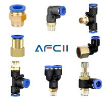 Brass Pneumatic Fitting Connector PC PCF PL PLF SL PB PD PX Thread 1/8 1/4 1/2 Quick Coupling Pipe Joint Fitting