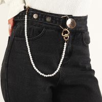 [COD] ZMB0031 European and cross-border simple personality imitation pearl waist chain temperament Baroque style love