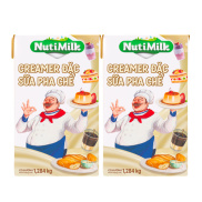 Combo 2 Creamer đặc Sữa pha chế có đường Nuti Hộp 1284g CB2.SD01