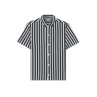 AIIZ (เอ ทู แซด) - เสื้อเชิ้ตผู้ชาย แขนสั้นปกฮาวายผ้าเรยอน ลายริ้ว Mens Striped Camp Collar Short Sleeve Shirts