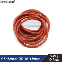 【LZ】 10pcs vmq vermelho o anel de silicone cs 5mm od 15   150mm foodgrade à prova d água arruela de borracha isolada rodada o forma de vedação junta