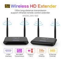 Wireless HDMI Transmitter and Receiver 4K30Hz HD Wireless HDMI Extender Support 2.4G / 5G Streaming Video Audio from Laptop