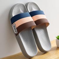 Summer fashion household indoor bathroom slippers female household contracted bathing antiskid thick bottom cool summer slippers men