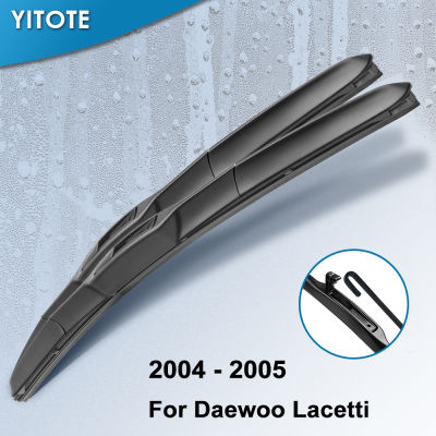 YITOTE Windscreen Hybrid Wiper Blades for Daewoo Lacetti Fit Hook Arms 2004 2005