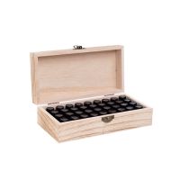 36 Grids Save Space Wooden Storage Box Large Capacity Rectangle Shockproof Home Decor Essential Oil Bottles Aromatherapy Case