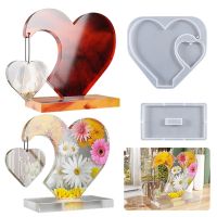 Love Splicing Suitable For Crafts Love Heart Photo Frame Epoxy Mold Pendant Mold Photo Frame With Base Silicone Mold