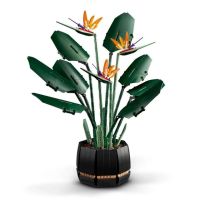 In stock Creative heaven bird plant 10289 Building Blocks Plant potted Strelitzia potted Building Blocks 10280 Decorative Gift