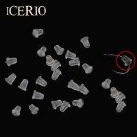 ICERIO 30 Pcs/pack Karet Transparan Carp Memancing Hook Shank Manik-manik Berhenti Buffer untuk Carp Rigs Pop Up Set Manik-manik Terminal mengatasi