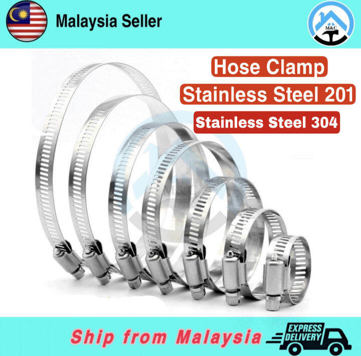 Stainless steel 201 & 304 Adjustable Hose Clips/Clamps Clip 1016mm for