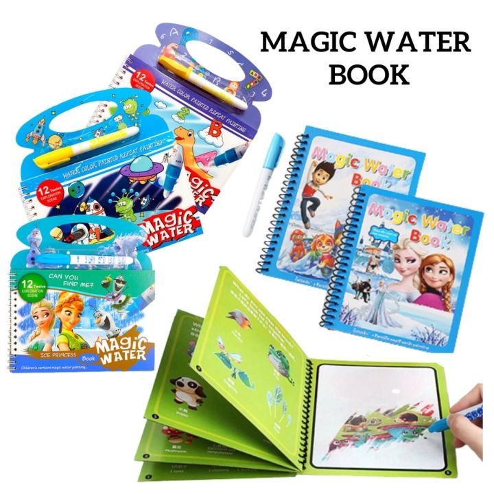 Magic Water Drawing Book Magic Water Reusable Doodle Board For Kids .