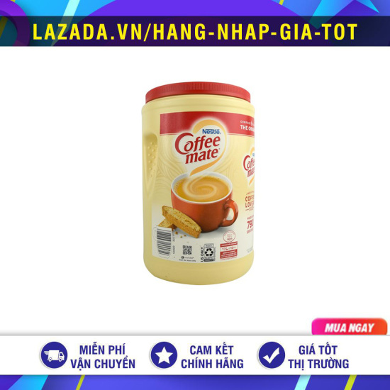 Date 2025 bột kem pha cà phê nestle coffee mate 1.5kg mỹ - ảnh sản phẩm 1