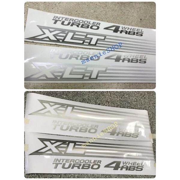 สติ๊กเกอร์แบบดั้งเดิมติดท้ายรถ-ford-คำว่า-xl-intercooler-turbo-4wheel-abs-หรือ-xlt-intercooler-turbo-4wheel-abs-ติดรถ-แต่งรถ-ฟอร์ด-sticker-สติ๊กเกอร์-อย่างดี-หายาก