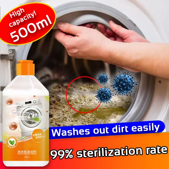 Antibacterial rate 99🔥QDM Washing Machine Cleaner 500ml Herbal