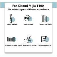 10ชิ้นสำหรับ MIJIA T100แปรงสีฟันไฟฟ้าพลังคลื่นเสียงการเปลี่ยนหัวแปรงดูปองท์เครื่องดูดฝุ่นขนนุ่มเหมาะสำหรับหัวฉีด U-I