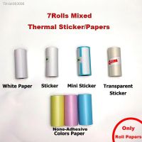 ▥☌¤ For Mini Home Printer Accessories Thermal Printer Paper White Color Sticker Blank Clear Photo Paper BPA Free Jeep 3-10 Years