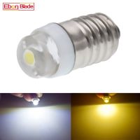 [HOT IUXKLKXLWSGH 551] 1/2ชิ้น E10 LED 3โวลต์4.5โวลต์5โวลต์6โวลต์12โวลต์18โวลต์สกรู0.5วัตต์อบอุ่นสีขาวหลอดไฟลูกโลกสำหรับไฟฉายไฟฉายโคมไฟหัวรถแดชบอร์ดเรือจักรยาน