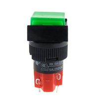 ℗◈ 2-Pin Terminals DC 24V Indicator Light AC 250V 5A Push Button Switch