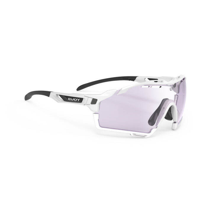 แว่นกันแดด-rudy-project-cutline-white-impactx-photochromic-2-laser-purple-แว่นกันแดดปรับสีอัตโนมัติ-แว่นกันแดดสปอร์ต-แว่นกีฬา-แว่นตีกอล์ฟ-technical-performance-sunglasses