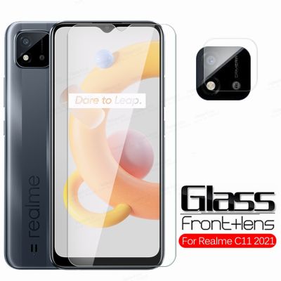 （SPOT EXPRESS） สำหรับ Realme Oppo C11กล้องกระจก2021 Realmec11นิรภัย Redmi Realmy C 11 RMX3231 6.52 Quot; ฟิล์มป้องกันปกป้องหน้าจอ