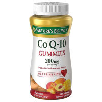 เยลลี่ โคคิวเท็น Natures Bounty CoQ10 200 mg Gummies Peach Mango 60 เม็ด