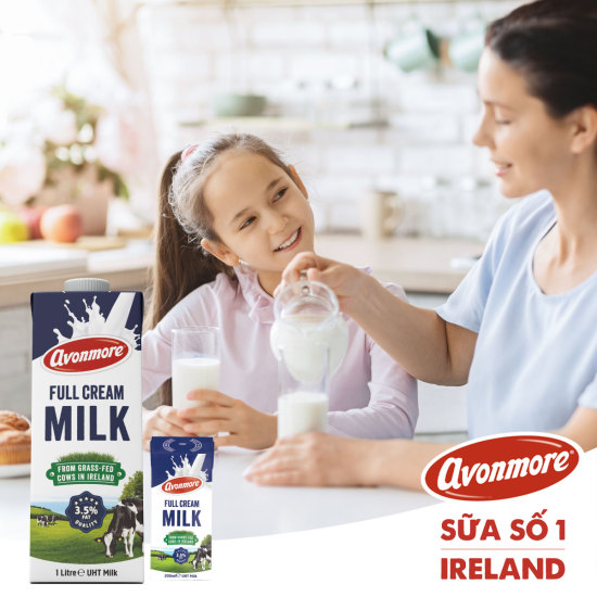 Sữa tươi nguyên chất tiệt trùng không đường avonmore uht full cream milk - ảnh sản phẩm 3