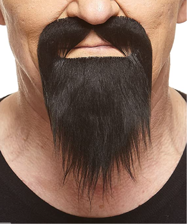 Mustaches Self Adhesive Novelty Ducktail Fake Beard False Facial Hair Costume Accessory For