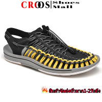 Croos 2023【จัดส่งรวดเร็ว ราคาถูก】รองเท้าแตะแบบถัก KENEN สไตล์ลำลอง ผู้ชาย รองเท้าแตะชายหาด สำหรับผู้หญิง รองเท้าแตะแบบผูกเชือก ไซส์พิเศษ