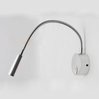 3W LED Hoses Wall Lamp Flexible Home Ho Bedside Reading Lamp Wall Light Modern Fashion Book Lights USB Charge Port w Switch