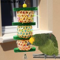 Bird Chewing Toys Bird Foraging Hanging Toys Parrots Cage Bite Shredding Toys צעצועים for Parrots Lovebird Cockatiel Giocattoli