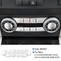 AIRSPEED ABS for Mercedes Benz C Class W204 GLK X204 Accessories Interior Car Central Console Air Conditioning AC Button Sticker