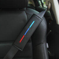 รถ Seatbelt ไหล่ Pad สบายที่นั่งเข็มขัดรถไหล่เบาะสายรัด Pad สำหรับ BMW /// M สี DRIVER-Siogue