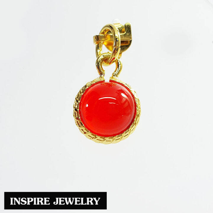 inspire-jewelry-จี้เพชรพญานาค-มณีใต้น้ำ-สีแดง-นำโชค-เสริมดวง-มหามงคล-พร้อมกล่องทอง