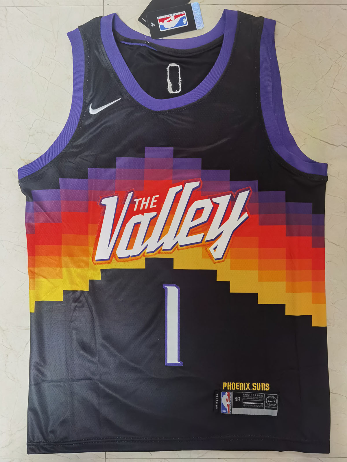 S-XXL Hot sale New Phoenix Suns City Edition Black Basketball Shorts Size 